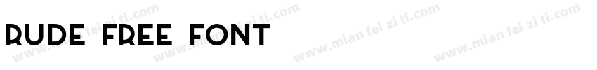 Rude Free Font字体转换